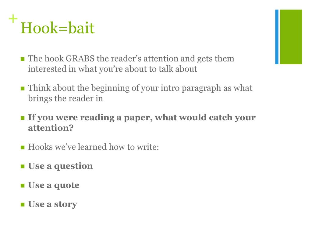 Hook online for introduction
